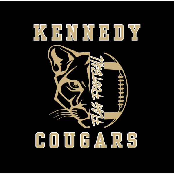 Kennedy Flag Football Waterproof Sticker Thumbnail